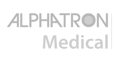 Alphatron logo lichtgrijs