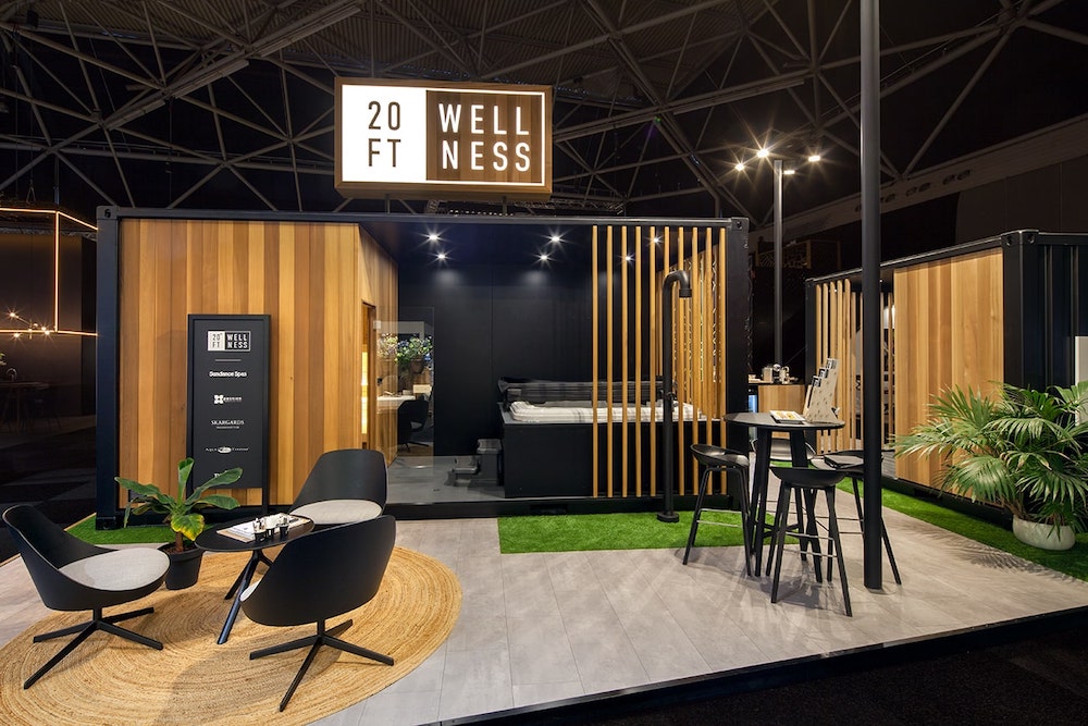 Standbouw Masters expo voor 20ft Wellness