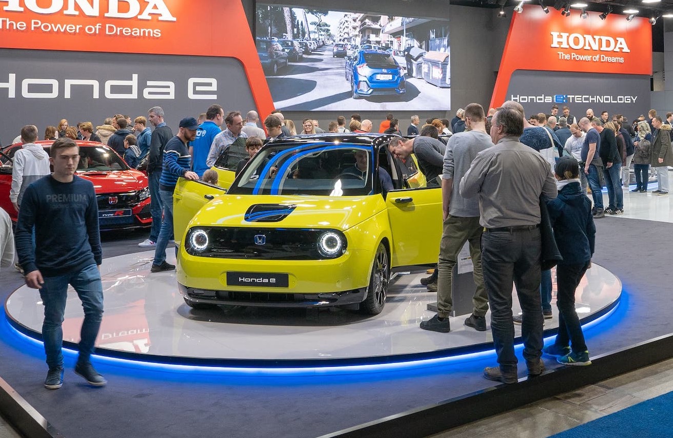 Honda cars tijdens de Auto Salon in Brussel